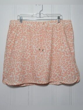 Chico’s Zenergy Orange Cheetah Print Skort Size 3 XL 16